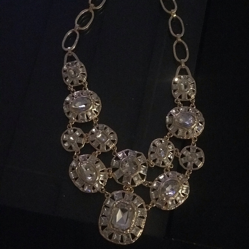 Gold and Diamond Chunky Necklace - Picture 1 of 1